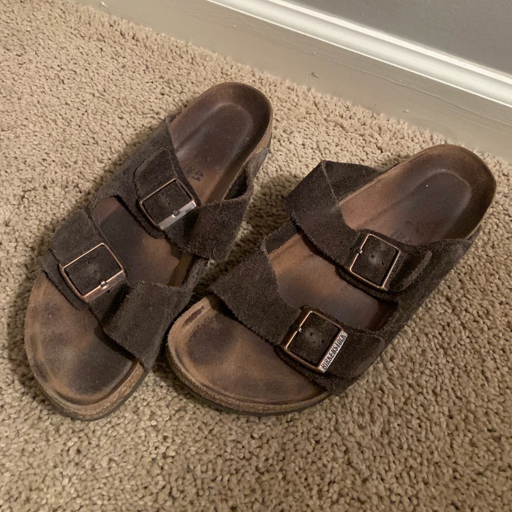 Women’s Brown Suede Birkenstock Sandals